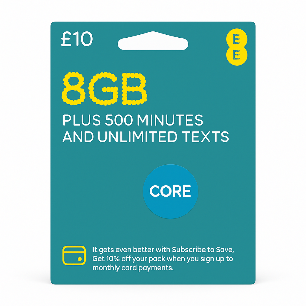 بنام شدن سیم کارت EE UK